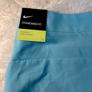 Nike Standard Fit workout shorts. Blue.